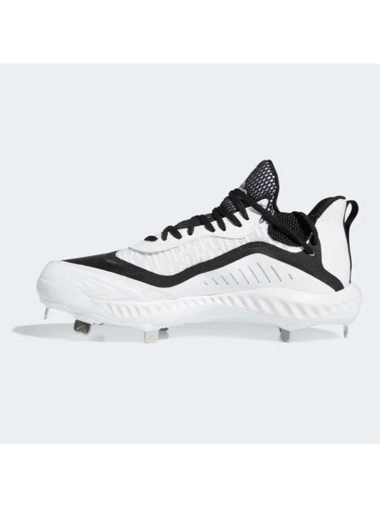 adidas Icon V Bounce Men\'s Iced Out Metal Baseball Cleats Black White EE4131 Siz main image 5